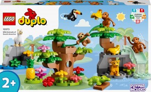 Ігри та іграшки: Конструктор LEGO DUPLO Дикі тварини Південної Америки 10973