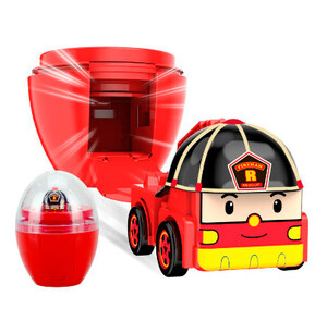 Игры и игрушки: Мини машинка в яйце Рой, 2,5 см., Robocar Poli