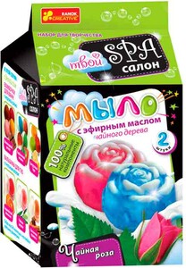 Лепка и пластилин: Набор для творчества Мыло с эфирным маслом Чайная роза, Ranok Creative