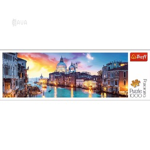 Игры и игрушки: Пазл-панорама «Гранд Канал, Венеция», 1000 эл., Trefl