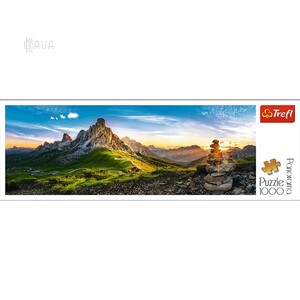 Пазлы и головоломки: Пазл-панорама «Пассо ди Гиа, Доломиты», 1000 эл., Trefl