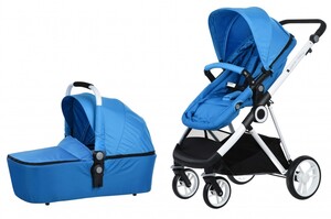 Коляски: Miqilong Универсальная коляска 2в1 Mi baby T900 синяя