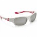 Детские солнцезащитные очки Koolsun Sport бело-розовые 6+ дополнительное фото 1.