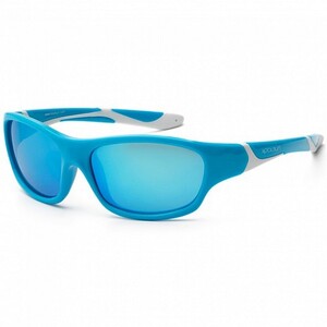 Детские солнцезащитные очки Koolsun Sport бирюзово-белые 6+