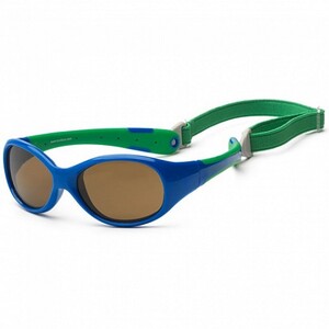 Дитячі сонцезахисні окуляри Koolsun Flex синьо-зелені 0+