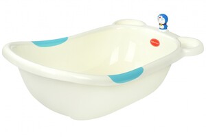 Принадлежности для купания: Детская ванночка бело-голубая BabaMama