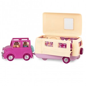 Коляски і транспорт для ляльок: Ігровий набір — Веселий кемпінг (закрита упаковка) Li'l Woodzeez