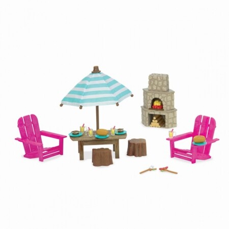 Домики и мебель: Игровой набор - Терраса и камин Li'l Woodzeez