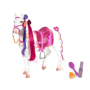 Коляски и транспорт для кукол: Игровая фигура - Лошадь Принцесса с аксессуарами (50 см) Our Generation