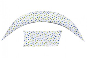 Для мамы: Подушка для беременных 10 в 1 DreamWizard (белая с точками) Nuvita