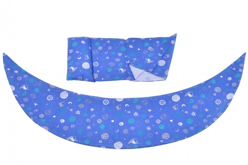 Постільна білизна: Набір аксесуарів для подушки DreamWizard (наволочка, міні-подушка) Синій Nuvita