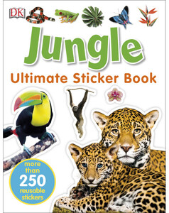 Книги про животных: Jungle Ultimate Sticker Book