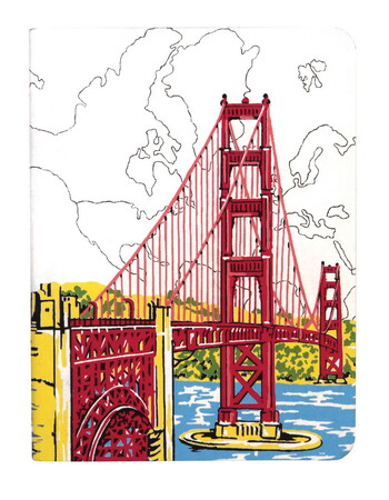 Блокноты и ежедневники: Handmade Journal: San Francisco Golden Gate