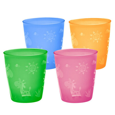 Чашки: Набор детских стаканчиков, 4 шт., Nip