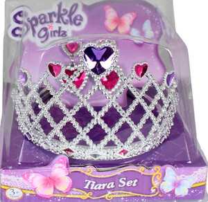 Ігри та іграшки: Набор из диадемы и сережек для девочки (сердце), Sparkle girlz, Funville