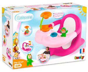 Іграшки для ванни: Стільчик для купання Cotoons з ігровою панеллю, рожевий