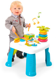 Килимки, центри, ходунки: Дитячий ігровий стіл Cotoons Квіточка (синій)