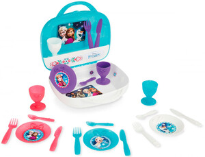 Сюжетно-ролевые игры: Набор посуды Frozen в кейсе Smoby Toys