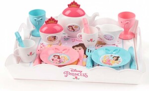 Игры и игрушки: Набор посуды Чаепитие с подносом, Disney Princess