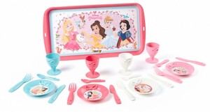 Іграшковий посуд та їжа: Набір посуду Полуденок з підносом, Disney Princess Smoby Toys