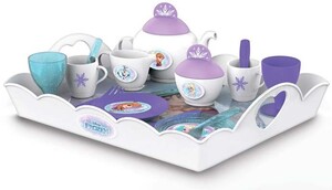 Сюжетно-ролевые игры: Набор посуды Чаепитие, с большим подносом, Disney Frozen