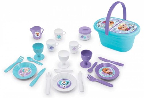 Игрушечная посуда и еда: Набор для пикника в корзине, Disney Frozen