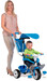 Дитячий велосипед з козирком і багажником (синій) дополнительное фото 1.