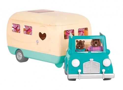Коляски і транспорт для ляльок: Ігровий набір — Кемпер (блакитний) Li'l Woodzeez