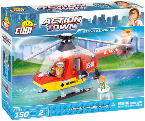 Повітряний транспорт: Конструктор Рятувальний вертоліт, серія Action Town, Cobi