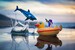 Набір ігрових колекційних фігурок Jazwares Roblox Feature Vehicle SharkBite: Duck Boat W2 дополнительное фото 3.
