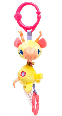 Іграшки на коляску та ліжечко: Іграшка-підвіска з вібрацією Жовтий жираф, Bright Starts