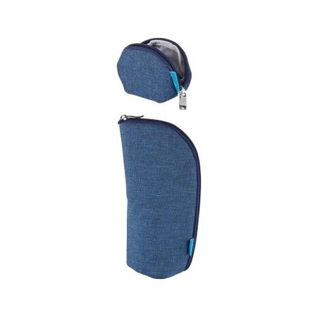 Тримачі та футляри для пустушок: Набір (гаманець, чохол для пустушки) синій MyMia