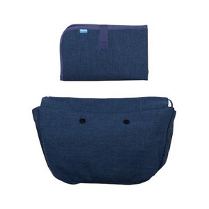 Постель: Набор (подкладка и коврик для пеленания) темно-синий MyMia