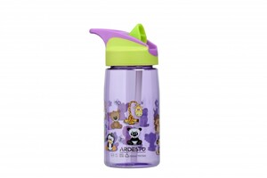 Дитяча пляшка для води Funny Animals, фіолетова, 500 мл, Ardesto