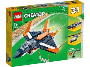 Ігри та іграшки: Конструктор LEGO Creator Надзвуковий літак 3-в-1 31126