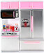 Кухня кукольная со световыми и звуковыми эффектами, Розовая 4, QunFengToys дополнительное фото 1.