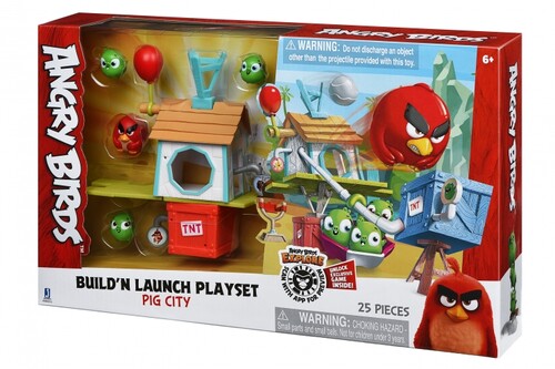 Герои мультфильмов: Игровой набор ANB Medium Playset (Pig City Build 'n Launch Playset) Angry Birds