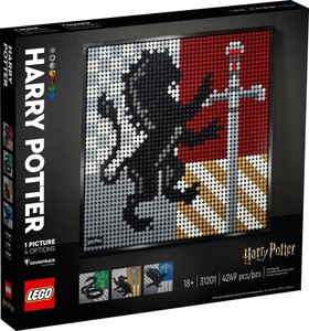 Конструктори: Конструктор LEGO Art Harry Potter Герби Гоґвортса 31201