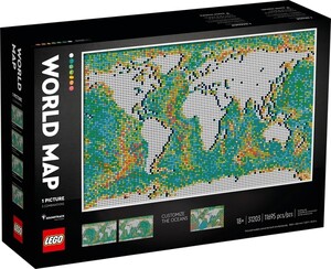 Наборы LEGO: Конструктор LEGO Art Карта світу 31203