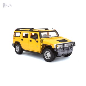 Машинки: Автомодель Hummer H2 SUV жовтий (1:27), Maisto