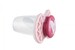 Пустышка Air55 Cool 0m+ ортодонтическая "LOVE" розовая Nuvita дополнительное фото 1.
