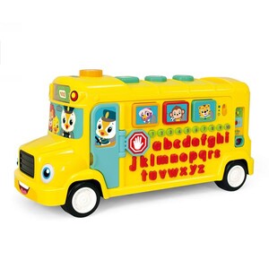 Игры и игрушки: Музыкальная развивающая игрушка Hola Toys Школьный автобус с алфавитом
