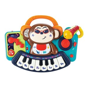 Музыкальная игрушка Hola Toys Пианино-обезьянка с микрофоном
