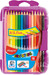 Олівці кольорові Color Peps Flex Box, 15 олівців (3 флуоресцентних), малиновий пенал дополнительное фото 1.