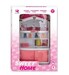 Книжный шкаф кукольный со звуковыми и световыми эффектами, розовый, QunFengToys дополнительное фото 3.