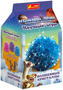Химия и физика: Набор для опытов Волшебные кристаллы Ледниковый период (синий), Ranok Creative