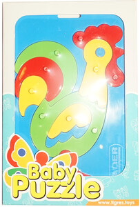 Рамки с вкладышами: Развивающая игрушка Петух Baby puzzles, Wader