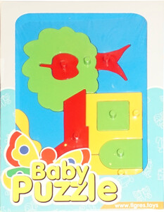 Рамки с вкладышами: Развивающая игрушка Домик Baby puzzles, Wader