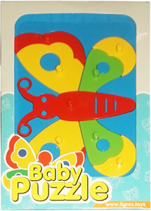 Рамки с вкладышами: Развивающая игрушка Бабочка Baby puzzles, Wader