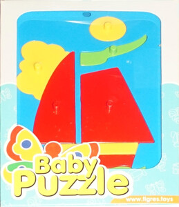 Рамки с вкладышами: Развивающая игрушка Парусник Baby puzzles, Wader